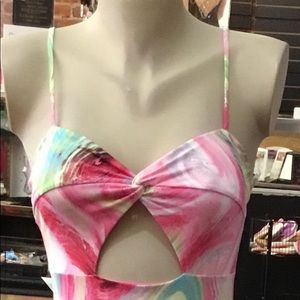 Printed maxi mermaid dress